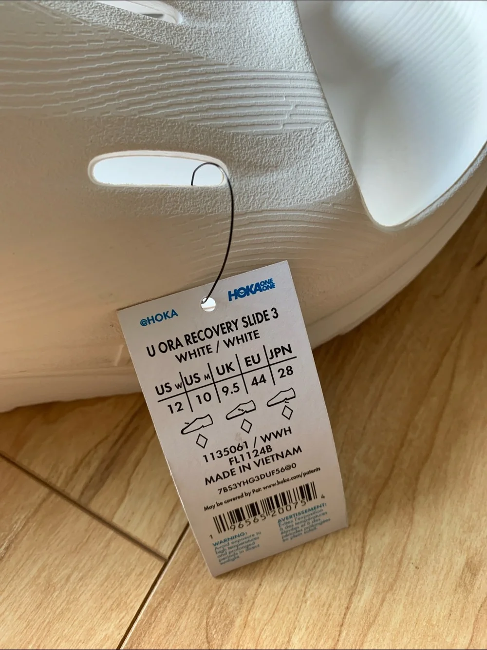Hoka U Ora Recovery Slide 3 White  Sandals